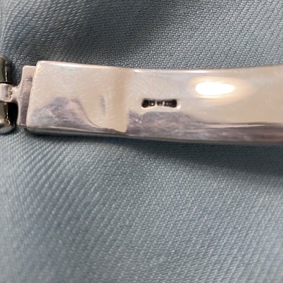 Solid Sterling Silver Collar Necklace - Picture 6 of 9